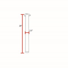 Regency Kee Post Table Legs Set Of 4- Black Mtbp27Bk
