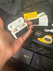 Audien Hearing Atom X CIC Rechargeable Digital Hearing Aids UV Cleaning Dock
