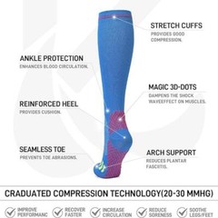 Soccer Socks Colorful Knee High Socks Stretchy Football Athletic Baseball Socks