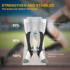 Compression Socks- 20-30 mmHg Knee High for Men & Women, Medical Grade, L/XL/XXL