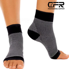 Foot Plantar Fasciitis Arch Support Compression Socks Ankle Heel Brace Copper CF