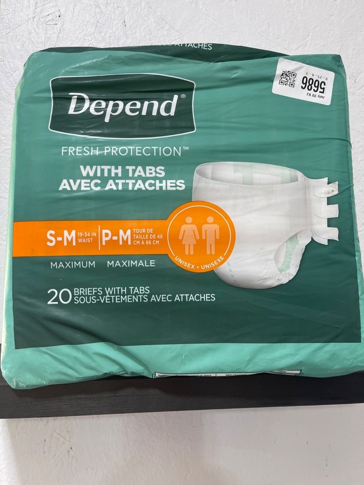 Depend Protection with Tabs Maximum Absorbency Small/Medium 20 Pack