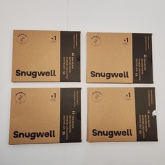 New Snugwell 4 PAIRS Bamboo Blend Compression Socks Womens Navy Size S/M 15-20mm