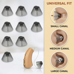 10 Counts Hearing Aid Ear Tips Replacement Fit Standard Receiver Tulip Domes …