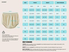 Adult Diaper Cover for Incontinence Noiseless Leak-Protection Underwear Plast…