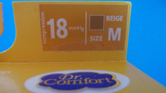 Shape To Fit 18 mmHg Knee High Open Toe Anti-Embolism Stockings, Medium, Beige