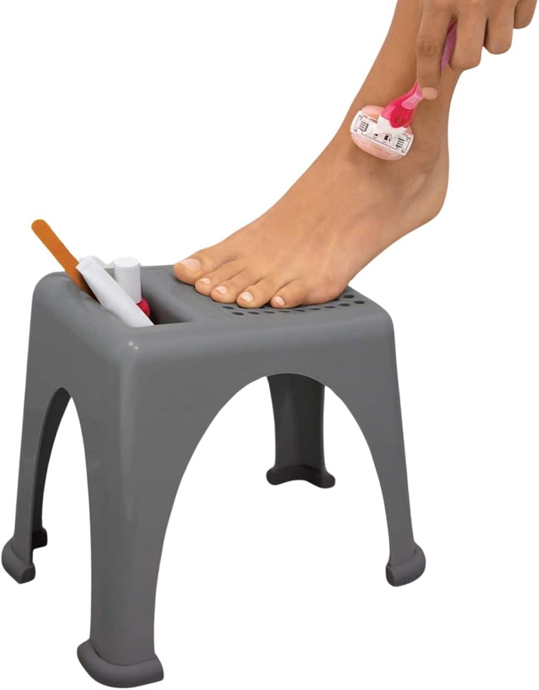 Easy Reach Foot Rest for Shower & Pedicures – Safe Non-Slip Stool for Shaving…