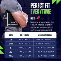 Everyday Medical Broken Rib Brace for Men & Small/Medium (Pack of 1), Black