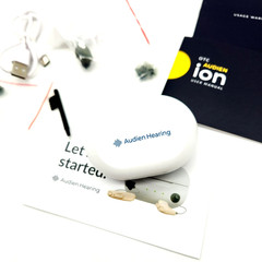 Audien ION Wireless Rechargeable OTC Hearing Aid Nearly Invisible Comfort