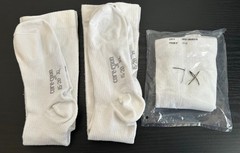 10-15mmHg Men’s Gradient Compression Support Socks Xlarge White Therafirm X3
