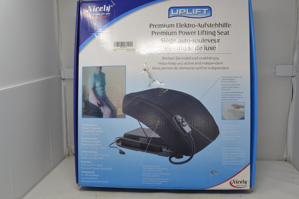 Carex Uplift Premium POWER LIFTING SEAT – Stand Assist – 17″ – 300 lbs – PS3020