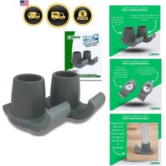 Pop & Glide Easy Use Walker Ski Glides, 2 Pack – Universal Fit Walker Accesso…