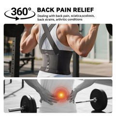 SOLOEVER Work Back Brace for Men & Women, Adjustable Lower Back Support Belt …