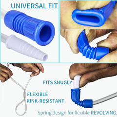 10 Pack 20 Inch Leg Bag Extension Tubing – Flexible, Latex-Free Drainage