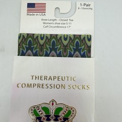 Celeste Stein Therapeutic Compressions Knee Length Women’s Socks Size 5-11