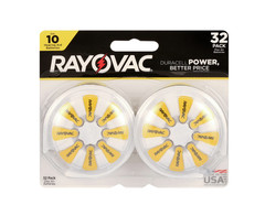 Rayovac Size 10 Hearing Aid Batteries (32 Pack), Size 10 Batteries