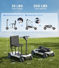 D3 Pro Ultra-Lightweight Electric Mobility Scooter for Seniors Electric -Scooter