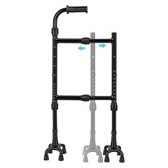 Stair Climbing Assist Cane with Adjustable Height & 8-Claw Base for Seniors