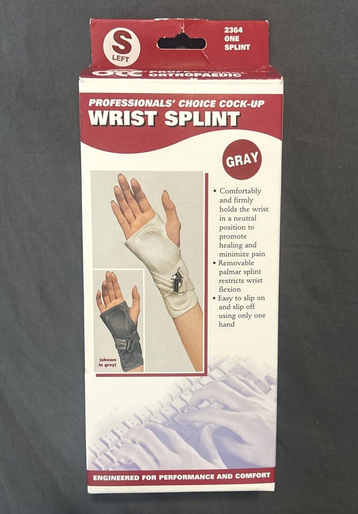 OTC Professional Orthopaedic Pro’s Choice Cock-Up Wrist Splint SMALL Left Hand