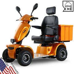 4 Wheels Heavy Duty Mobility Scooter 31 Miles 3-Speed 48V 1000W 500lbs Orange