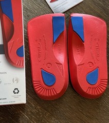 Vasyli Medical Custom 3/4th Heat Moldable High Density Orthotic Insoles Size L