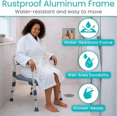Bariatric Bedside 4-in-1 Commode 550 lb Capacity Bariatric Shower Chair &