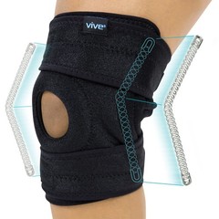 Vive Hinged Knee Brace with Side Stabilizers – Stabilizing Support with Open