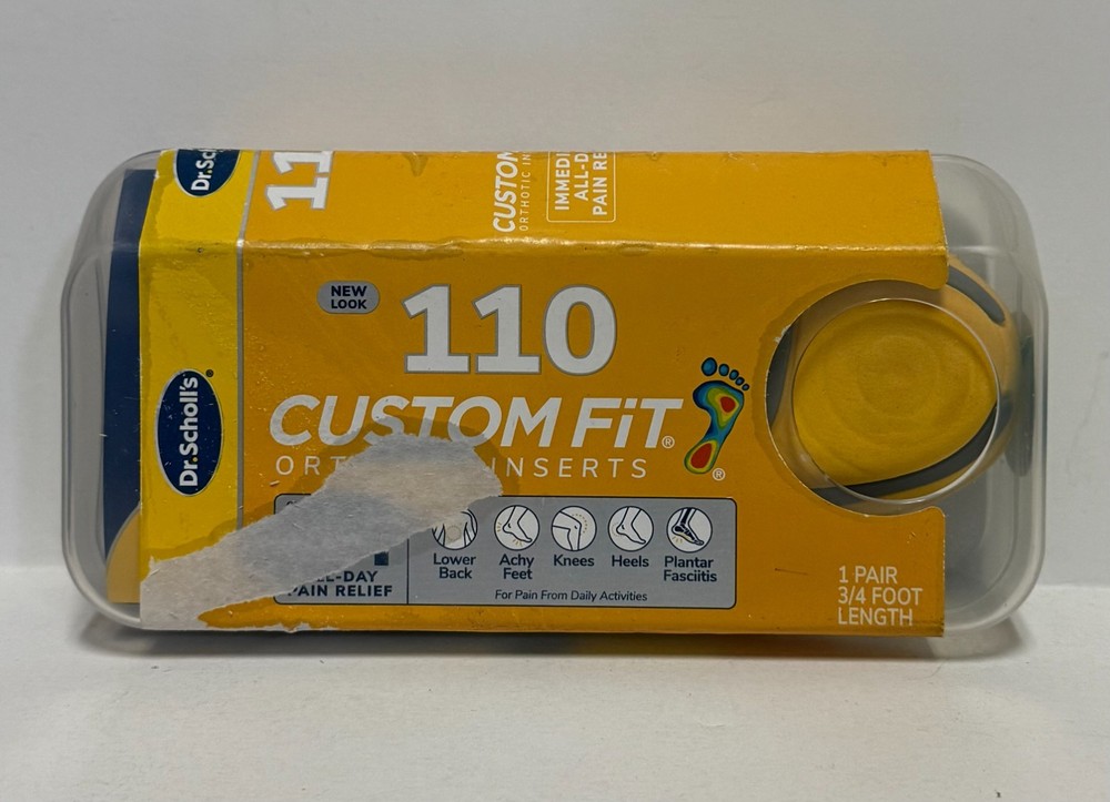 Dr Scholl’s Custom Fit Orthotic Insole Shoe Inserts – Pain Relief (Open Box)