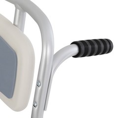 Height Adjustable Commode Chair, Rolling Shower Wheelchair, Versatile Design