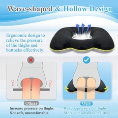 Bed Sore Cushion for Butt Lifting Donut Pillow for Tailbone Pain Relief Sitti…