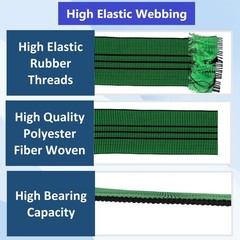 Upholstery Webbing Band Replacement for Chair, 2 inches × 32 feet, Green