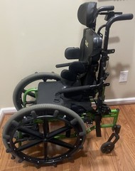 Numotion Quickie Special Needs Pediatric Adjustable Manual Green Wheelchair