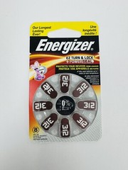 Energizer Hearing Aid Batteries Size 312 (Lot of 40) AZ312DP – EXP 2-2022 NEW
