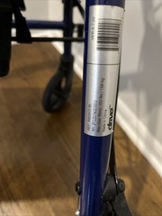 Drive Rollator Steel 31 to 37 inch Handle Height