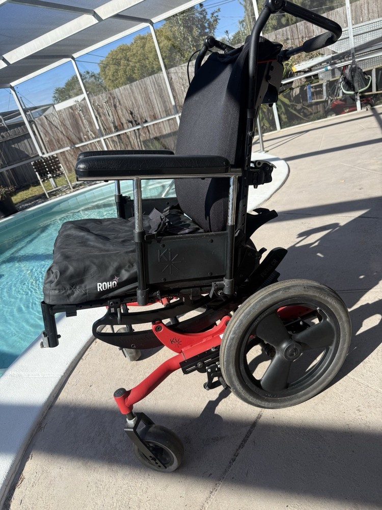 Ki Mobility Focus Cr Tilt In Space Wheelchair Red READ ****