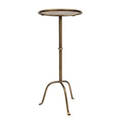 Creative Co-Op Metal Martini Cocktail Table Antique Brass Ec1446