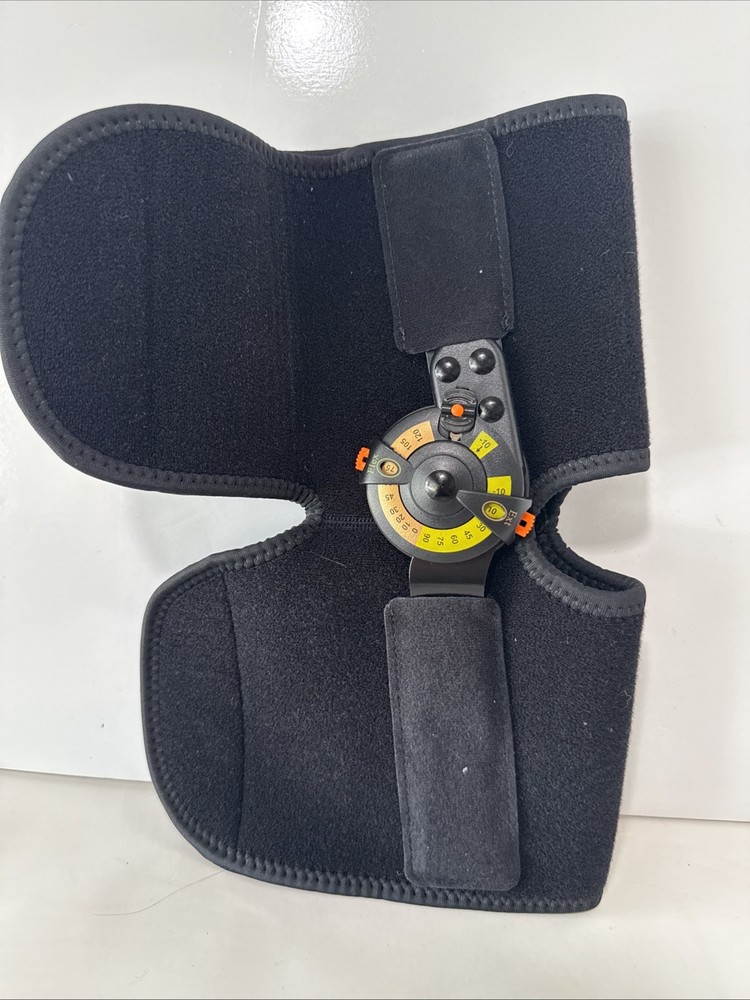 Nvorliy Hinged ROM Knee Brace with Side Stabilizers Locking Dials
