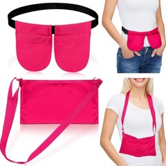 Dual Pocket Mastectomy Drain Holder with Elegant Shower Bag for Recovery Comfort