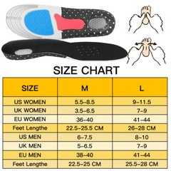 Unisex Orthotic Insoles Orthopedic Flat Feet Sole Pad Shoes Inserts Arch Support