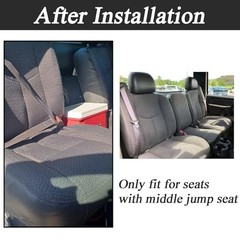 #69C Dark Gray Cloth Driver Side Bottom Replacement Seat Covers Compatible