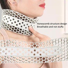 Neck Brace for Pain and Support, Soft Silicone Cervical Collar Gray