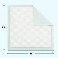Medline Incontinence Bed Pads 36 x 36, 20 Disposable UnderPads, MSC282070LB
