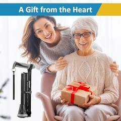 Adjustable Foldable Walking Cane for Seniors – Lightweight Heavy Duty Canes
