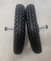 Quickie Iris Tilt in Space Tires with Push Button Release PR1MO 12.5 X 2.25 VGC