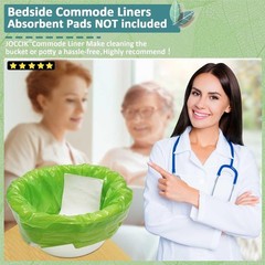 Disposable Commode Liners 150pcs – Vanilla Scented, Universal Fit for Standard T