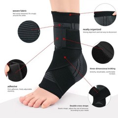 Ankle Support Brace Compression Sleeve Plantar Fasciitis Pain Relief Foot Wrap