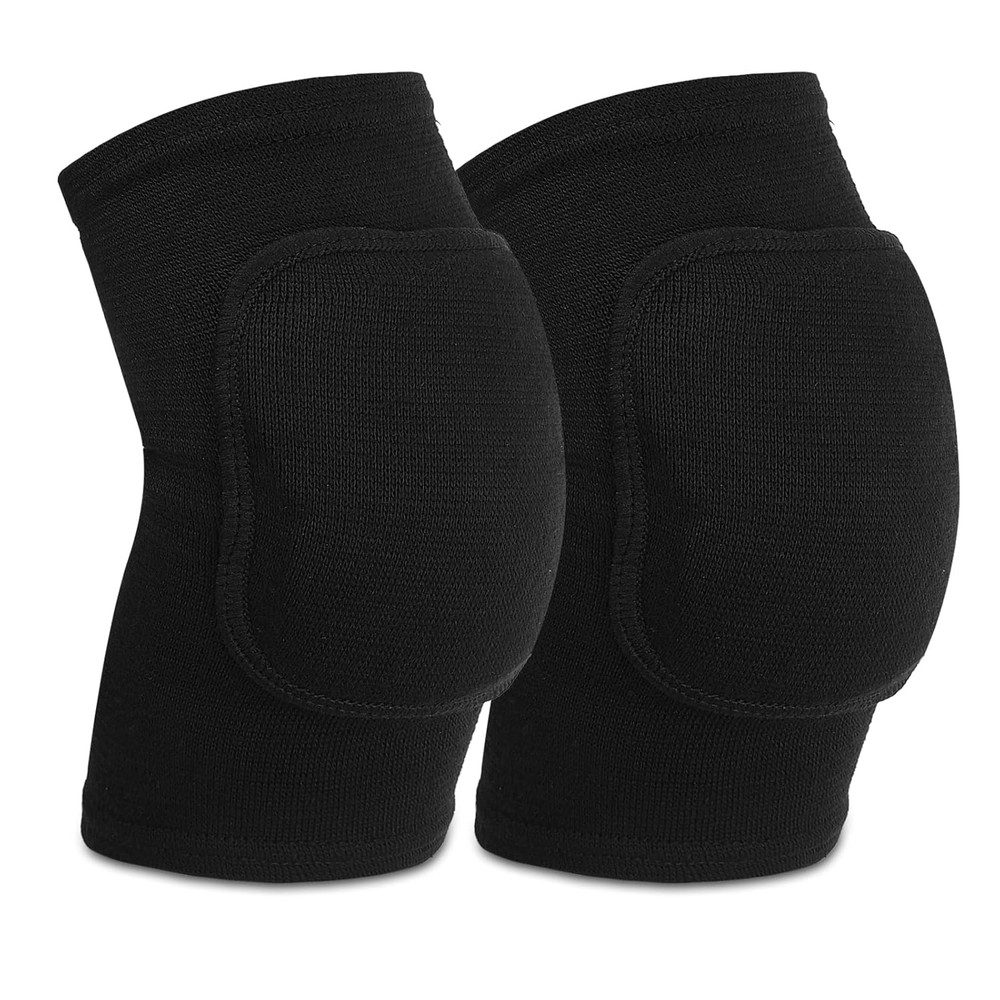 Padded Elbow Pad Compression Sleeve Sports Arm Guard Volleyball Basketball Black