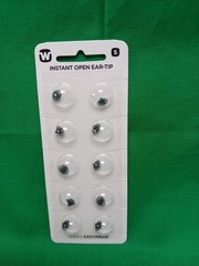 Widex Instant Open Ear-Tip Size Small LOT of 7 pkgs of 10 Dated 2015-2017