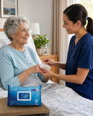 Adult Wet Wipes Extra Large 9″ x 13″ Soft Washcloths 12 Pack (Not-Flushable)