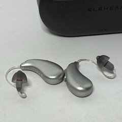 ELEHEAR Beyond Pro Rechargeable RIC Hearing Aids w/ VocClear 2.0 Silver Gray RIC
